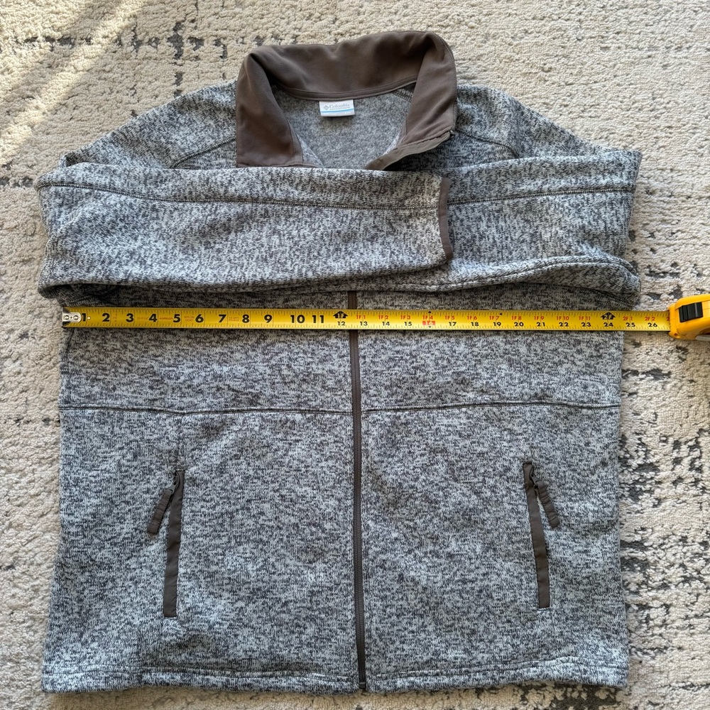 Columbia Women’s Sweater Weather Fleece Heathered Gray Jacket XXL - Picture 5 of 14